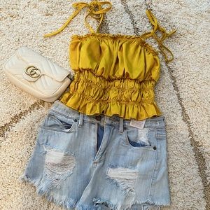 Yellow camisole top